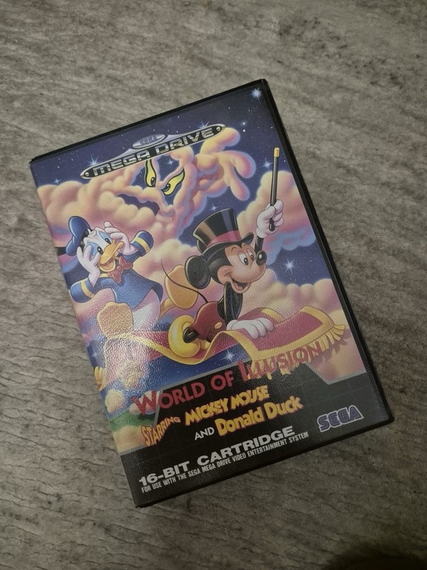 Sega Mega Drive PAL World of Illusion Mickey Mouse Complete Game, Tested