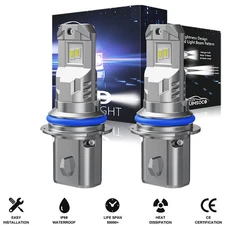 9007 HB5 LED Headlight Conversion Kit 80W 80000LM HI-LOW Beam Bulbs 6500K