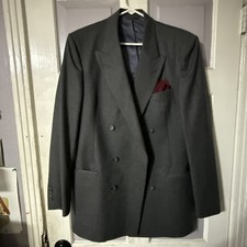 Christian Dior Monsieur Grahams Gray Wool Double-Breasted Blazer