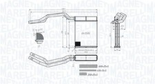 MAGNETI MARELLI Wärmetauscher Innenraumheizung 350218453000 für FORD FOCUS 2 MAX