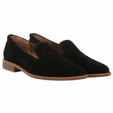 Franco Sarto Ladies' Size 7 Loafers Suede Upper Shoes, Black, New with Tags