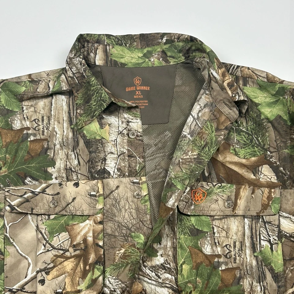 Game Winner Realtree Camo Hunting Shirt Men’s XL Long Sleeve Outdoor Apparel - Image 4 of 4