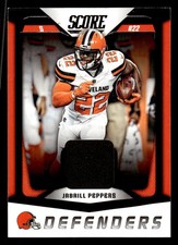 2018 SCORE JABRILL PEPPERS 6 MINT DEFENDERS JERSEYS FOOTBALL CLEVELAND BROWNS