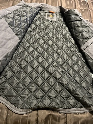Walls Men's Lumberton Jack Shirt Jacket with Body Armor Fiber Lined Gray Size L image 6