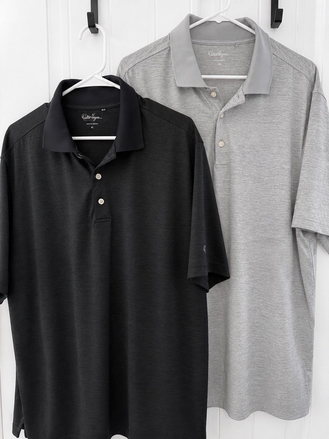 Walter Hagen Golf Polo Shirt Set 2PCS Men’s XL XXL Black Gray Excellent Conditi