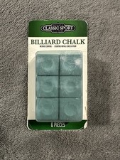 Classic Sport BILLIARD CHALK 6 Piece