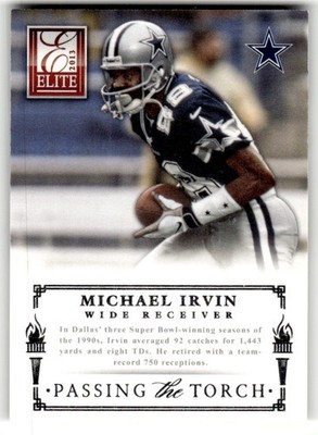 2013 Panini Elite Jason Witten / Michael Irvin Passing the Torch Silver #2