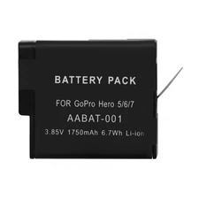 [1/2 Pack] For GoPro HERO5 & HERO6 & HERO7 Battery AABAT-001 Replacement 1750mAh