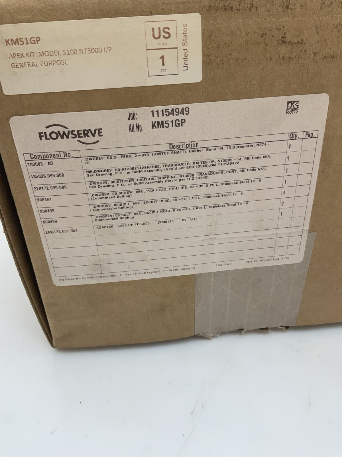 Flowserve NT3000 Transducer 4-20mA NT3002142SN1B00 NIB