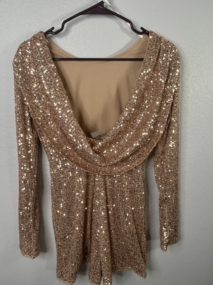 Papaya Sequin Romper size Small NWT - Image 4 of 4
