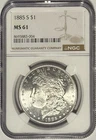 1885 S Morgan Silver Dollar $1 NGC MS61 ‼️BETTER DATE & BLAST WHITE w/ LUSTER‼️