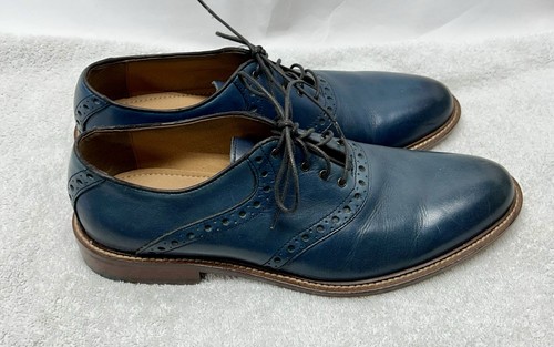 Scarpe eleganti Oxford Winthrop Phillips da uomo 8,5 in pelle blu - Foto 4 di 9