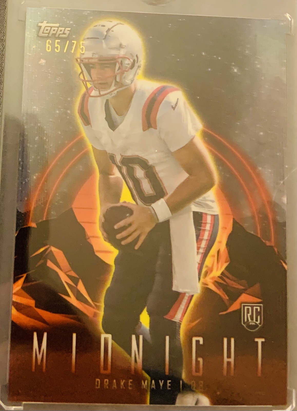 2024 Topps Midnight Drake Maye #62 Dusk /75 Rookie RC Patriots