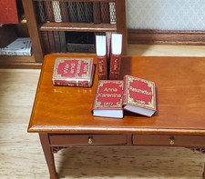 Dollhouse Books x5 Leo Tolstoy 1:12 Scale Miniatures blank inside Handmade