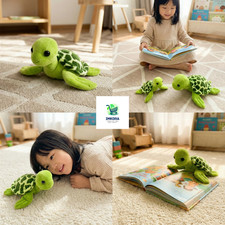 Green Sea Turtle Plush Stuffed Animal Soft Tortoise Doll Kids Gift 15-28cm