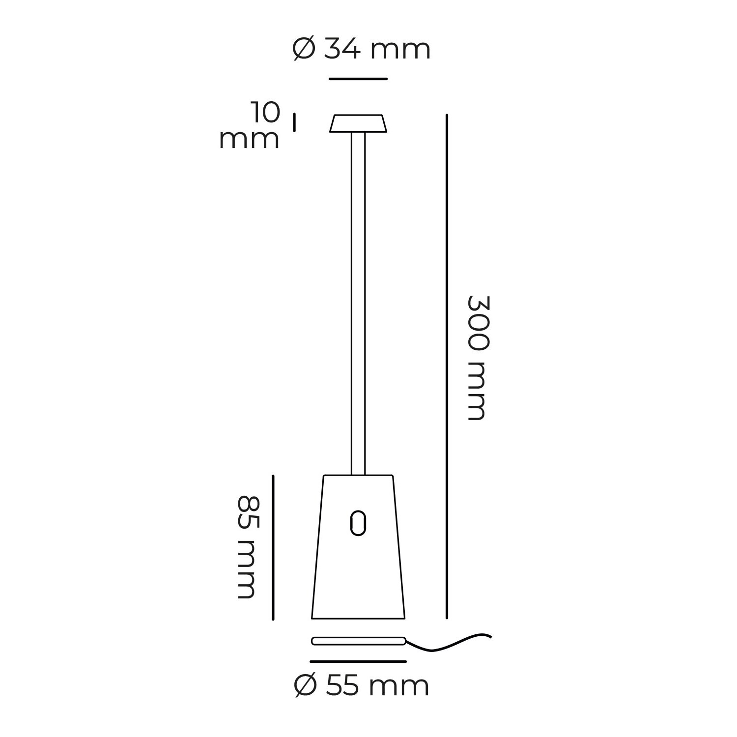 Lampada LED Tag Ricaricabile IP54 Carta da Zucchero | Design Bot Lighting - 2