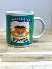 B.I. Inc Coffe Mug “Golden Cup Coffee Genuine Blend” Vintage 10oz