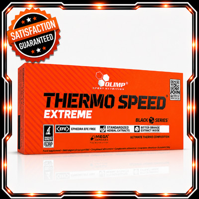 THERMO SPEED EXTREME - 120 Kapseln - 1 Box - Starker Fettverbrenner Mehr Energie