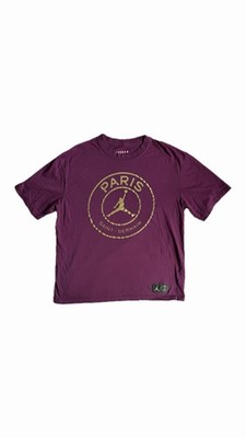 Jordan Brand x PSG Paris Saint Germain Men's Maroon Logo T-Shirt