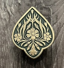 Dianthus Sage Cabinet Knobs Antique Brass Gre...
