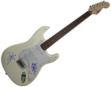 Twisted Sister Signed Autographed White Fender Stratocaster Guitar ACOA