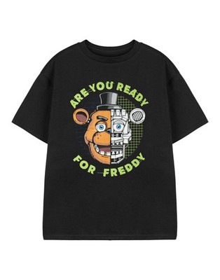 Five Nights At Freddy's Kurzarm T-Shirt | Jungen Schwarz | Official Merch
