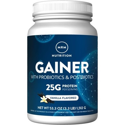 MRM Nutrition Gainer Protein with Probiotics + 3.3 Pound (Pack of 1) 
