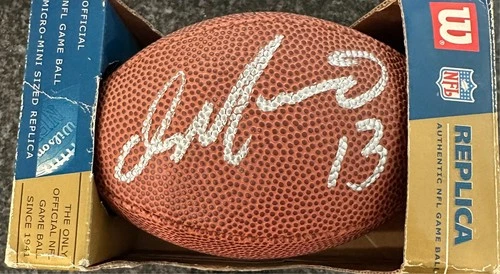 Dan Marino Autographed Wilson NFL Mini Football HOF BAS Dolphins