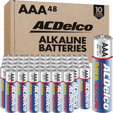 ACDelco AAA LR03 1.5V Super Alkaline Batteries, 48-Count