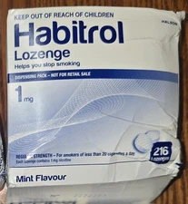 DENTED Habitrol Nicotine Lozenge 1mg Mint Flavor 216 Pieces Sugar Free- exp 2027