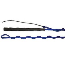 Lunge Whip 66" with 72" Drop and 12" Popper - Blue