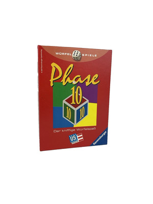 Ravensburger Phase 10 Würfel rote Edition der knifflige Würfelspaß Klassiker