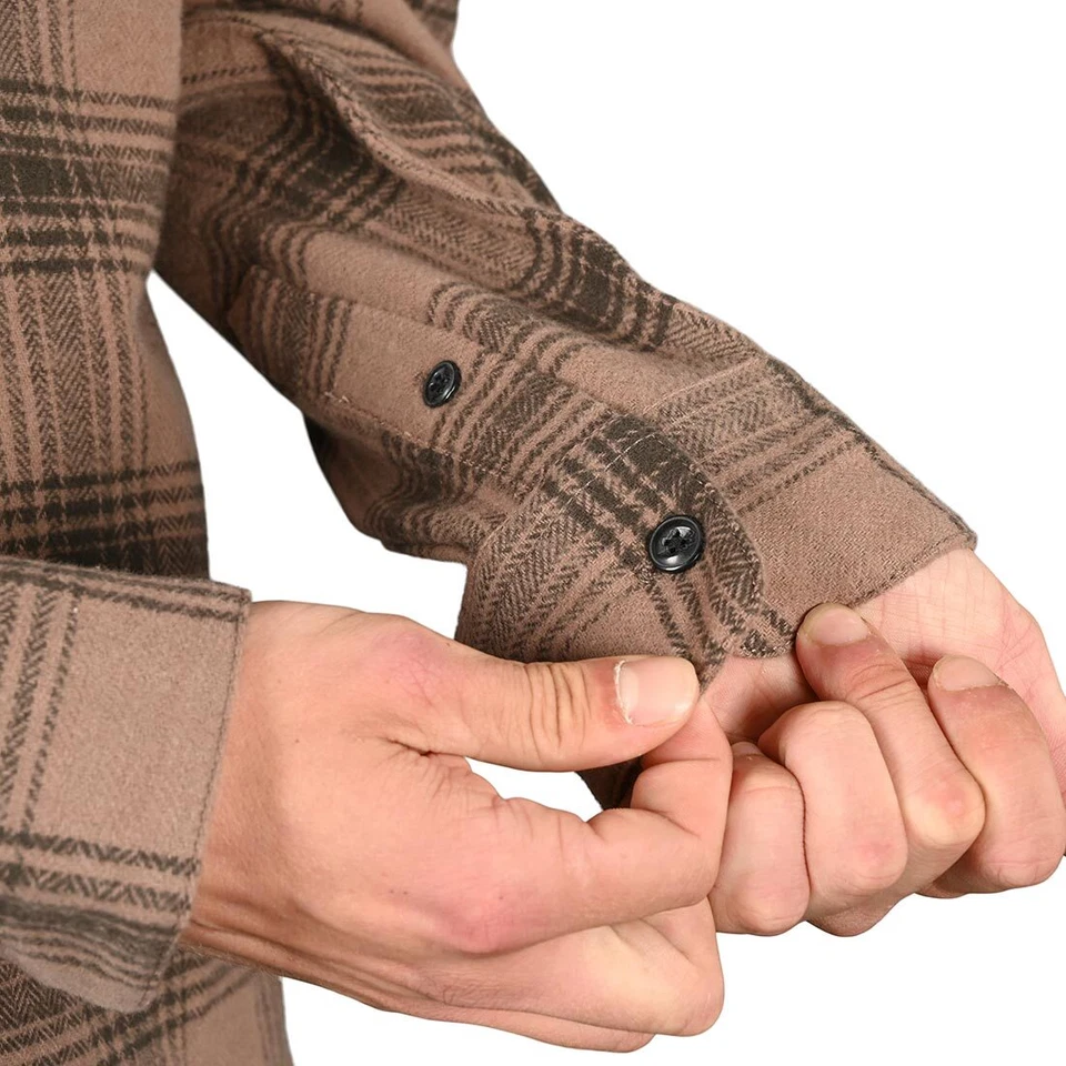 Camicia Volcom Tone Stone Lunga - Marrone - Immagine 4 di 4