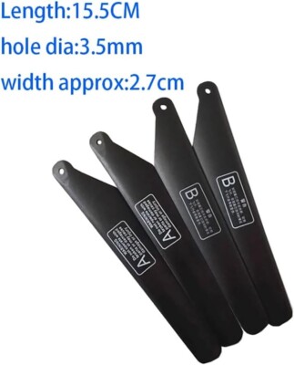 C129 RC Helicopter Main Blades - Blue Replacement Propellers For 4CH Remote Control Drone