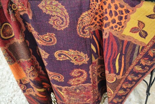 100% CASHMERE PASHMINA TRADITIONAL JAMAVAR BLANKET THROW WRAP ~17 DESIGN CHOICE - Picture 6 of 10