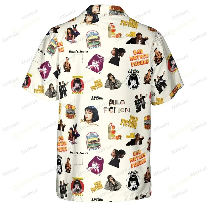 PULP FICTION PATTERN HAWAIIAN SHIRT