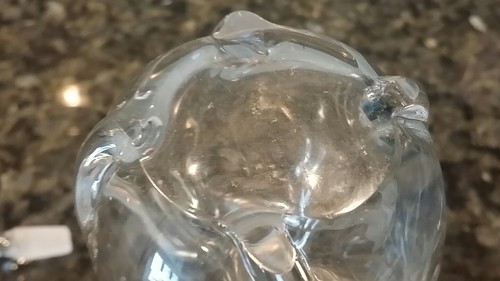 Unusual Hand Blown Antique Cruet Pinched Glass Applied Handle 19th century - Picture 7 of 11