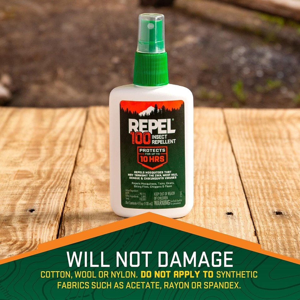 Repel 100 Insect Repellent with DEET, 10 Hour Protection, 4Fluid