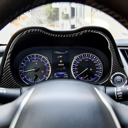 32Pcs Real Carbon Fiber Kits Full Interior Trim Cover For Infiniti Q50 Q60 14-20 - Picture 4 of 23