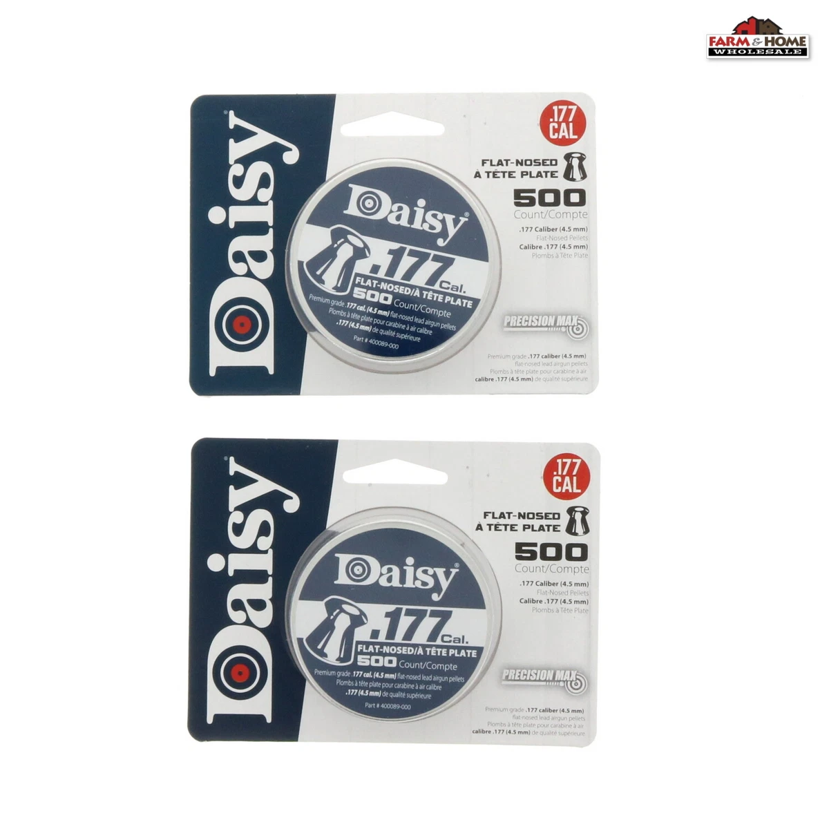 Daisy Flat Nose .177cal Pellets 500ct ~ 2-Pack | eBay 