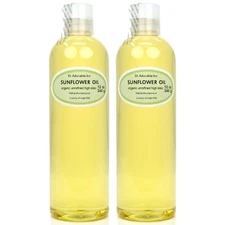 PURE UNREFINED SUNFLOWER OIL COLD PRESSED ORGANIC HIGH OLEIC FREE SHIPPING!!!