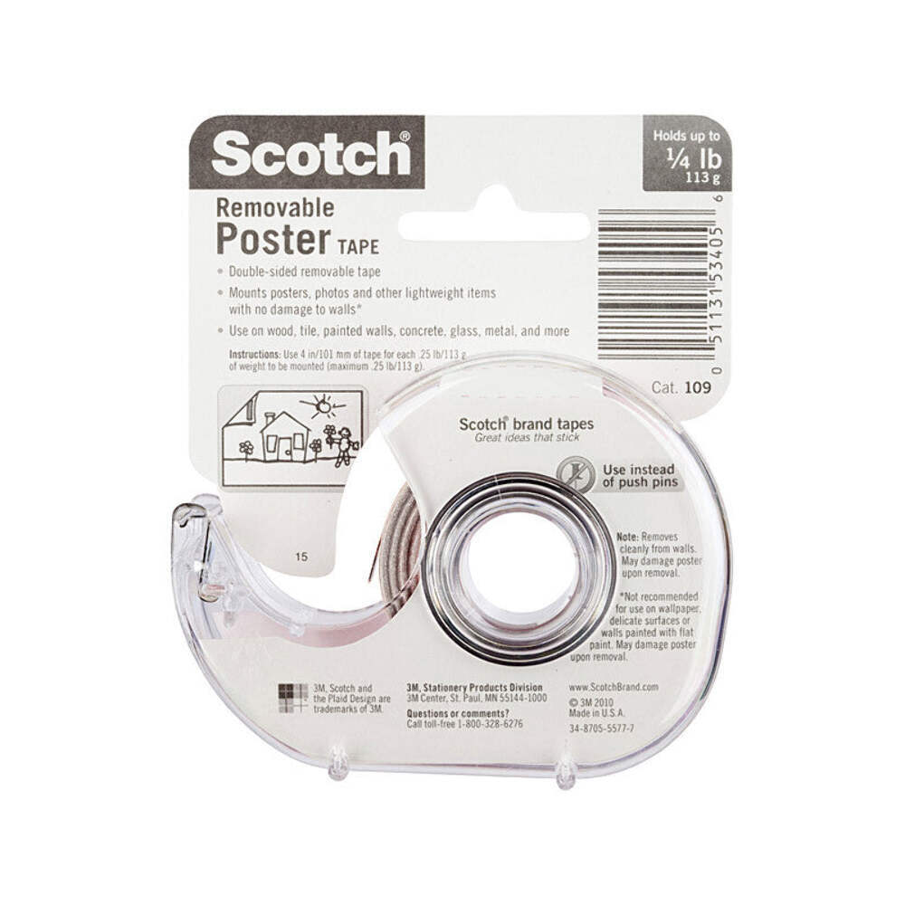 NNEDSZ SCOTCH Poster Tape 109 19mm Box of 6