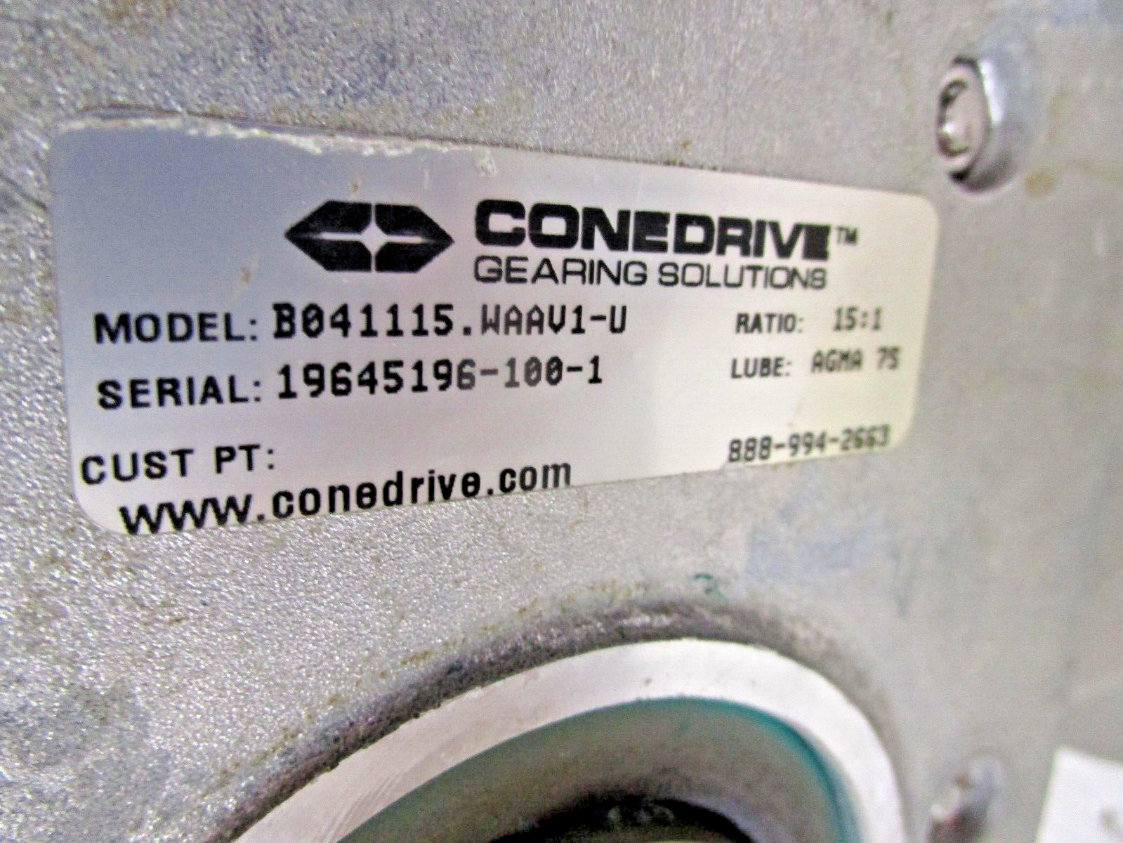 NEW CONEDRIVE B041125.WAAV1-U GEAR REDUCER 25:1  