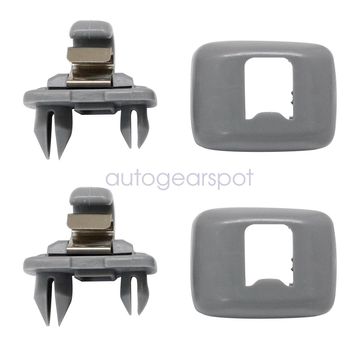 2Pcs Gray Sun Visor Clip Hook 8U0857562A For Audi A1 A3 A4 A5 Q3