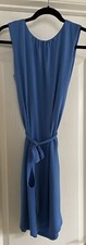 Ann Taylor’s Blue Sleeveless Dress With Belt