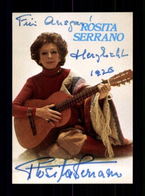 Rosita Serrano Autogrammkarte Original Signiert # BC 207535