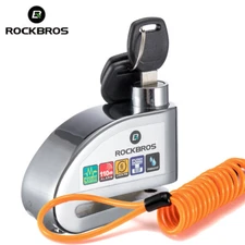 ROCKBROS Motorcycle Bike Lock Anti-Theft Disc Lock 110db Alarm Disc Lock 6mm