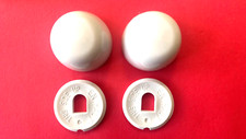  Replacement Plastic Toilet Bolt Caps Set of 2 - WHITE