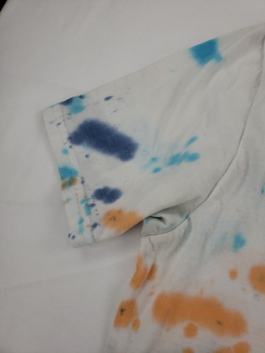 Prana "Wise Ass" Logo Short Sleeve T-shirt XL Mens Blue Orange Tie-dye - Picture 18 of 18