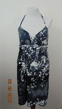 * Express Woman's Sleeveless Dress. Size M Black And White Floral Print
